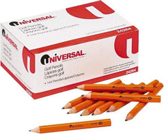 UNIVERSAL - Lead #2 Golf & Pew Pencil - Yellow - Eagle Tool & Supply