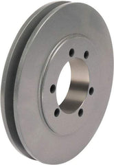 TB Wood's - 1 Groove, 1/2 to 1-15/16 Bore Diam, 7.15" Outside Diam, QD Bushed V Belt Sheave - 6.4 A Diam Belt Pitch - Eagle Tool & Supply
