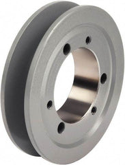 TB Wood's - 1 Groove, 1/2 to 1-1/4 Bore Diam, 3.15" Outside Diam, QD Bushed V Belt Sheave - 3.20 3V Diam Belt Pitch - Eagle Tool & Supply