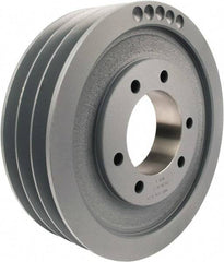 TB Wood's - 3 Groove, 7/8 to 3-1/2 Bore Diam, 11.4" Outside Diam, QD Bushed V Belt Sheave - 11.00 C Diam Belt Pitch - Eagle Tool & Supply