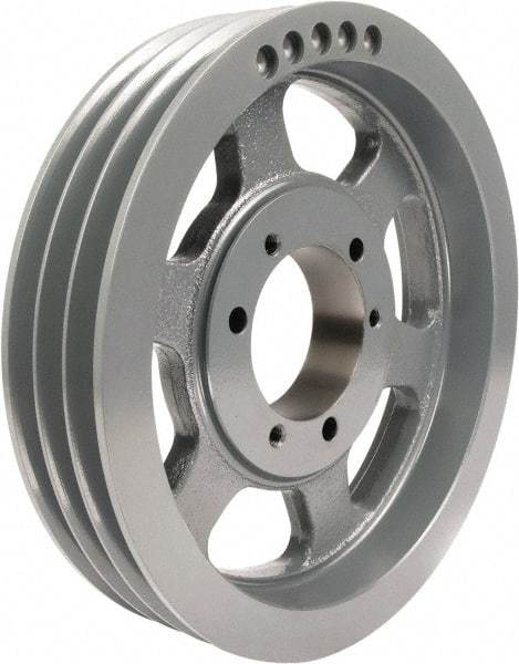 TB Wood's - 3 Groove, 7/8 to 3-1/2 Bore Diam, 24.4" Outside Diam, QD Bushed V Belt Sheave - 24.00 C Diam Belt Pitch - Eagle Tool & Supply