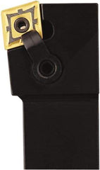 Seco - MCKN, Right Hand Cut, 75° Lead Angle, 1-1/4" Shank Height x 1-1/4" Shank Width, Negative Rake Indexable Turning Toolholder - 6" OAL, CNMG 643 Insert Compatibility, Series Multi-Directional Turning (MDT) - Eagle Tool & Supply