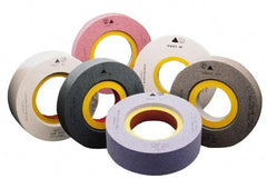 Camel Grinding Wheels - 20" Diam x 8" Hole x 3" Thick, I Hardness, 46 Grit Surface Grinding Wheel - Aluminum Oxide, Type 7, Coarse Grade, 1,241 Max RPM, Vitrified Bond, Two-Side Recess - Eagle Tool & Supply