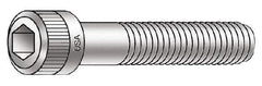 Armor Coat - #10-24 UNC Hex Socket Drive, Socket Cap Screw - Alloy Steel, Armor Coat Finish, Fully Threaded, 1" Length Under Head - Eagle Tool & Supply