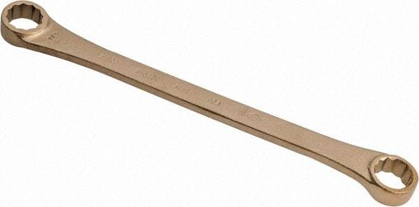 Ampco - 13/16" x 7/8" 12 Point Offset Box Wrench - Double End, 12-1/4" OAL, Aluminum Bronze - Eagle Tool & Supply