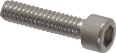 Made in USA - #2-56 UNC Hex Socket Drive, Socket Cap Screw - Grade 18-8 Stainless Steel, Uncoated, 3/8" Length Under Head - Eagle Tool & Supply