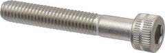 Made in USA - #10-32 UNF Hex Socket Drive, Socket Cap Screw - Grade 18-8 Stainless Steel, Uncoated, 1-1/4" Length Under Head - Eagle Tool & Supply