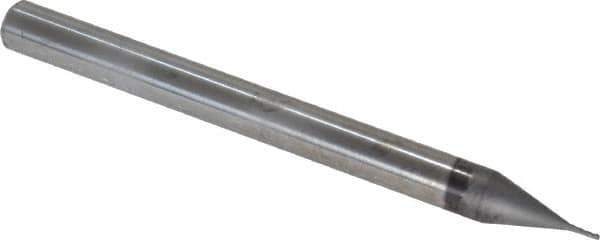 Niagara Cutter - 1/64", 3/64" LOC, 1/8" Shank Diam, 1-1/2" OAL, 4 Flute, Solid Carbide Square End Mill - Single End, Diamond Finish, Spiral Flute, 30° Helix, Right Hand Cut, Right Hand Flute, Series DIA430 - Eagle Tool & Supply