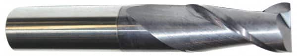 Accupro - 1", 3" LOC, 1" Shank Diam, 6" OAL, 2 Flute, Solid Carbide Square End Mill - Eagle Tool & Supply