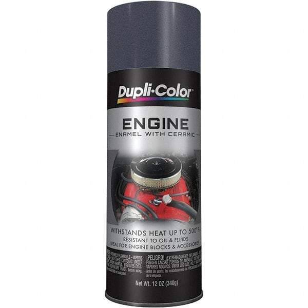 Dupli-Color - 12 oz Cast Coat Iron Automotive Heat Resistant Paint - Metallic Finish, 500°F Max Temp, Comes in Aerosol Can - Eagle Tool & Supply