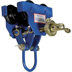 Vestil - 0.5 Ton Capacity Quick Install Manual Trolley - 3" to 5" Flange Width - Eagle Tool & Supply