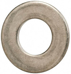 Made in USA - 3/8" Screw, Grade 300 Stainless Steel Standard Flat Washer - 0.405" ID x 0.812" OD, 0.051" Thick, Passivated Finish, Meets Military Specifications - Eagle Tool & Supply