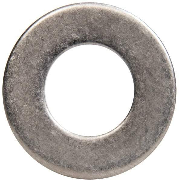 Made in USA - 7/16" Screw, Grade 300 Stainless Steel Standard Flat Washer - 0.469" ID x 0.922" OD, 0.051" Thick, Passivated Finish, Meets Military Specifications - Eagle Tool & Supply