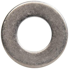 Made in USA - 7/16" Screw, Grade 300 Stainless Steel Standard Flat Washer - 0.469" ID x 0.922" OD, 0.051" Thick, Passivated Finish, Meets Military Specifications - Eagle Tool & Supply