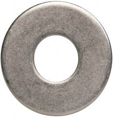 Made in USA - 7/16" Screw, Grade 300 Stainless Steel Standard Flat Washer - 1/2" ID x 1-1/4" OD, 0.064" Thick, Plain Finish, Meets Military Specifications - Eagle Tool & Supply