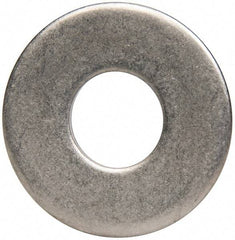 Made in USA - 1/2" Screw, Grade 300 Stainless Steel Standard Flat Washer - 0.562" ID x 1-3/8" OD, 0.086" Thick, Plain Finish, Meets Military Specifications - Eagle Tool & Supply