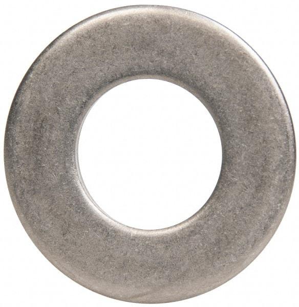 Made in USA - 5/8" Screw, Grade 300 Stainless Steel Standard Flat Washer - 0.656" ID x 1.312" OD, 0.074" Thick, Passivated Finish, Meets Military Specifications - Eagle Tool & Supply