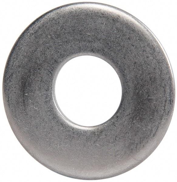 Made in USA - 5/8" Screw, Grade 300 Stainless Steel Standard Flat Washer - 0.688" ID x 1-3/4" OD, 0.108" Thick, Passivated Finish, Meets Military Specifications - Eagle Tool & Supply