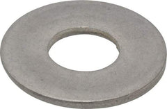 Made in USA - 1" Screw, Grade 300 Stainless Steel Standard Flat Washer - 1.062" ID x 2-1/2" OD, 0.136" Thick, Passivated Finish, Meets Military Specifications - Eagle Tool & Supply