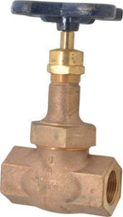 NIBCO - 1" Pipe, Threaded Ends, Bronze Integral Globe Valve - Bronze Disc, Union Bonnet, 600 psi WOG, 300 psi WSP, Class 300 - Eagle Tool & Supply