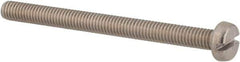 Value Collection - M3x0.50, 35mm Length Under Head Slotted Drive Machine Screw - Cheese Head, Grade 4.8 Steel, Zinc-Plated Finish, Without Washer - Eagle Tool & Supply