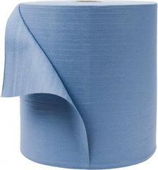 WypAll - X80 Dry Shop Towel/Industrial Wipes - Jumbo Roll, 13-3/8" x 12-1/2" Sheet Size, Blue - Eagle Tool & Supply