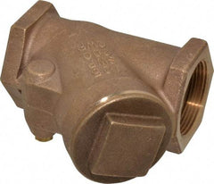 NIBCO - 1-1/2" Bronze Check Valve - Y-Pattern, FNPT x FNPT, 200 WOG - Eagle Tool & Supply