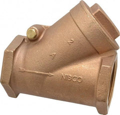 NIBCO - 2" Bronze Check Valve - Y-Pattern, FNPT x FNPT, 200 WOG - Eagle Tool & Supply