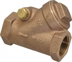NIBCO - 3/4" Bronze Check Valve - Y-Pattern, FNPT x FNPT, 200 WOG - Eagle Tool & Supply