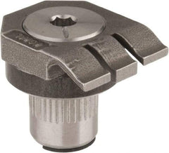 Mitee-Bite - 7-1/2mm Clamping Height, 880 Lb Clamping Pressure, Raised Height Low Profile Positioning Stop - 7-1/2mm Jaw Height, Spring Steel, Series Mitee-Bite Kopal Mini Clamps - Eagle Tool & Supply