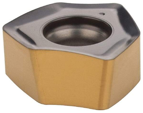 Iscar - H600 WXCU080612 Grade IC808 Carbide Milling Insert - TiAlN/AlTiN/TiN Finish, 0.2677" Thick, 0.5378" Inscribed Circle, 1.2mm Corner Radius - Eagle Tool & Supply