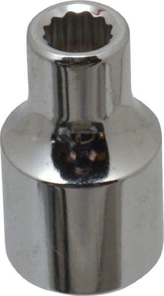 Proto - 1/2" Drive, Standard Hand Socket - 12 Points, 1-1/2" OAL, Alloy Steel, Chrome Finish - Eagle Tool & Supply