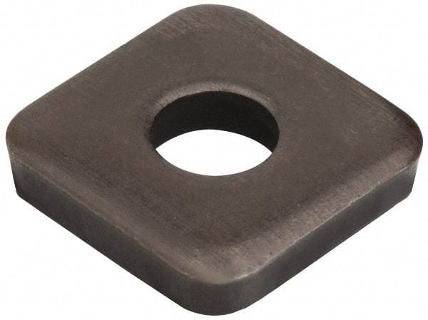 Jergens - 1" Bolt, 2-1/2" Square, Black Oxide Finish, Steel Square Flat Washer - 1-1/16" ID, 1/4" Thick - Eagle Tool & Supply