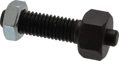 Jergens - 1/2-13 Thread, 7/8" Size, 2-3/8" Long, Black Oxide Coated, Low Carbon Steel Clamp Rest - 1-1/2" Thread Length, 11/32" Pin Diam x 3/16" Pin Height, 1/2" Nut Height - Eagle Tool & Supply