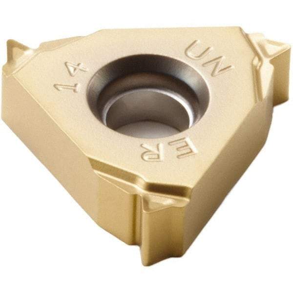 Seco - 16ER External Right Hand 16 UN Laydown Threading Insert - Grade CP500, TiAlN/TiN Coated Carbide - Eagle Tool & Supply