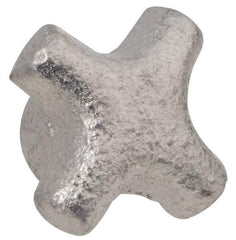 Jergens - 1-1/2" Head Diam, 4 Point Spoked Knob - 5/16-18 Hole, Cast Iron - Eagle Tool & Supply