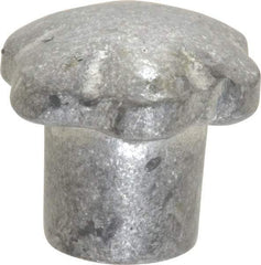 Jergens - 1-1/2" Head Diam, 6 Point Lobed (Palm-Grip) Knob - 1/4-20 Hole, Aluminum - Eagle Tool & Supply