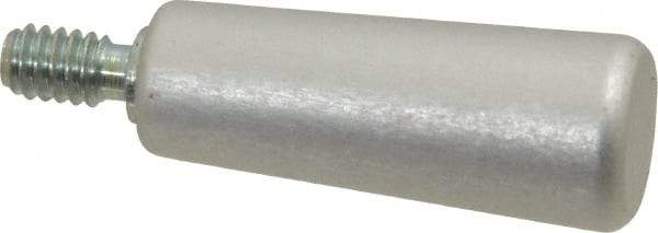 Jergens - 1/4-20 Threaded Stem, Revolving Handwheel & Machine Handle - Aluminum Cylindrical Handle, 7/16" Long Carbon Steel Stem, 1-9/16" Handle Length - Eagle Tool & Supply