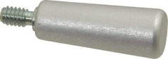 Jergens - 1/4-20 Threaded Stem, Revolving Handwheel & Machine Handle - Aluminum Cylindrical Handle, 7/16" Long Carbon Steel Stem, 1-9/16" Handle Length - Eagle Tool & Supply