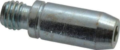 Jergens - 1/2-13 Threaded Stem, Revolving Handwheel & Machine Handle - Aluminum Cylindrical Handle, 1/2" Long Carbon Steel Stem, 3-1/4" Handle Length - Eagle Tool & Supply