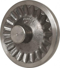 Jergens - 8" Diam, 2" Hub Diam, Grade #319, Aluminum Alloy, Angular Handwheel - 2-15/16" Hub Length, 7/8 Smaller to 3/16" Larger Diam - Eagle Tool & Supply