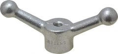 Jergens - 2 Offset Arms, 3/8-16" Hole, Tapped Speed Handle - 1-1/2" High, 1-1/8" Hub Diam - Eagle Tool & Supply