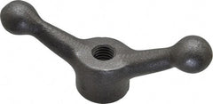 Jergens - 2 Offset Arms, 1/2-13" Hole, Tapped Speed Handle - 1-1/2" High, 1-1/8" Hub Diam - Eagle Tool & Supply
