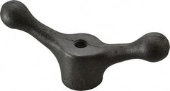 Jergens - 2 Offset Arms, 1/2-13" Hole, Tapped Speed Handle - 2-1/8" High, 1-1/2" Hub Diam - Eagle Tool & Supply