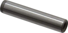 Jergens - 1/4" Diam x 1-1/4" Pin Length C-1215 Alloy Steel Pull Out Dowel Pin - C 47-58 & C 60-64 (Surface) Hardness, 1 Beveled & 1 Threaded End - Eagle Tool & Supply