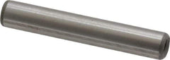 Jergens - 1/4" Diam x 1-1/2" Pin Length C-1215 Alloy Steel Pull Out Dowel Pin - C 47-58 & C 60-64 (Surface) Hardness, 1 Beveled & 1 Threaded End - Eagle Tool & Supply