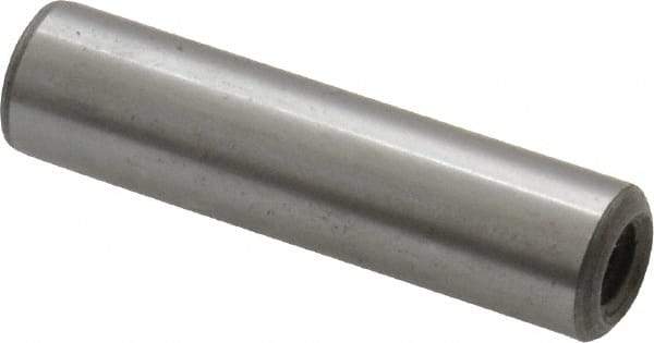 Jergens - 5/16" Diam x 1-1/4" Pin Length C-1215 Alloy Steel Pull Out Dowel Pin - C 47-58 & C 60-64 (Surface) Hardness, 1 Beveled & 1 Threaded End - Eagle Tool & Supply