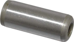 Jergens - 1/2" Diam x 1-1/4" Pin Length C-1215 Alloy Steel Pull Out Dowel Pin - C 47-58 & C 60-64 (Surface) Hardness, 1 Beveled & 1 Threaded End - Eagle Tool & Supply