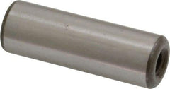 Jergens - 1/2" Diam x 1-1/2" Pin Length C-1215 Alloy Steel Pull Out Dowel Pin - C 47-58 & C 60-64 (Surface) Hardness, 1 Beveled & 1 Threaded End - Eagle Tool & Supply