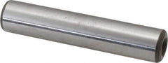 Jergens - 1/2" Diam x 2-1/2" Pin Length C-1215 Alloy Steel Pull Out Dowel Pin - C 47-58 & C 60-64 (Surface) Hardness, 1 Beveled & 1 Threaded End - Eagle Tool & Supply